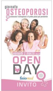 Open Day Giornata Osteoporosi, Venerdì 2 marzo 2018