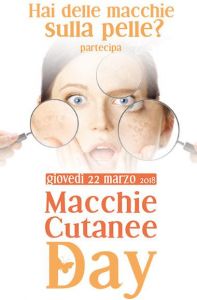 22 marzo 2018 Open Day macchie cutanee